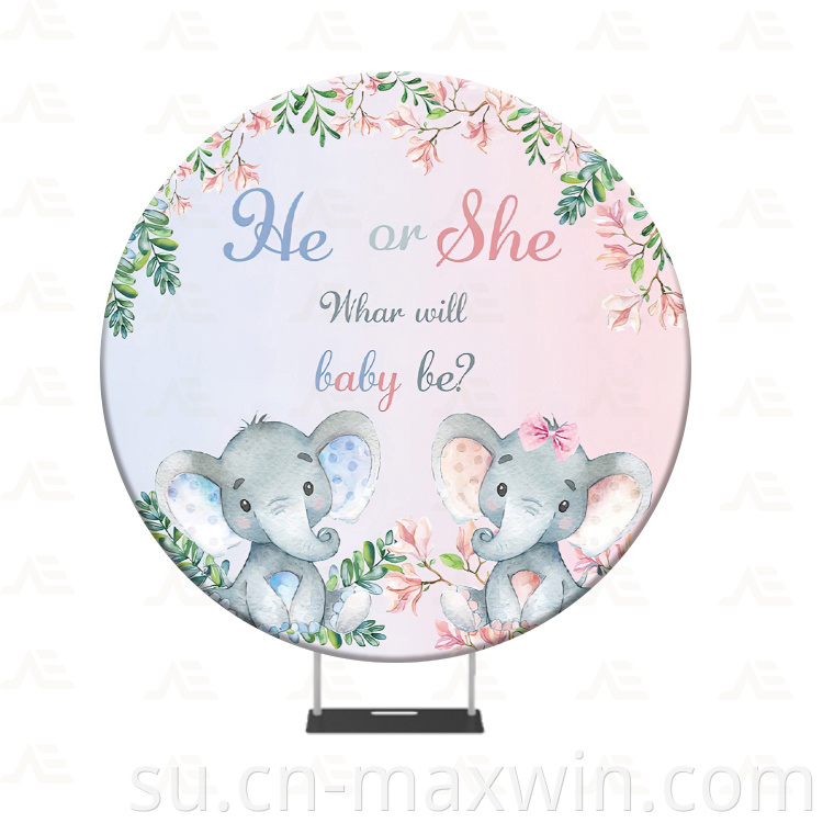 Batré buleud Round Backdrop